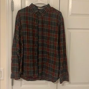LL bean Men’s Charcoal Flannel! Perfect condition!
